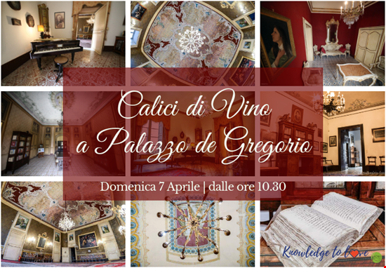 Calici di Vino a Palazzo de Gregorio Palermo